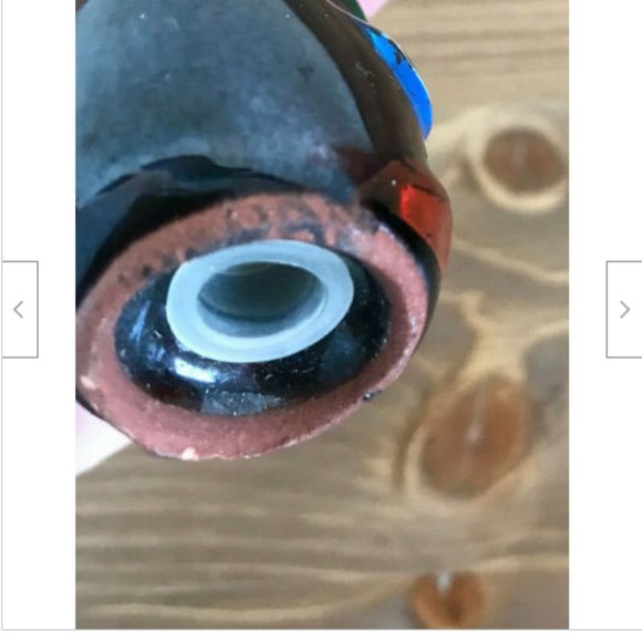 Vtg Painted Ceramic Totem Pole Salt & Pepper Shakers Red Clay Made in Japan Tiki - Picture 6 of 8